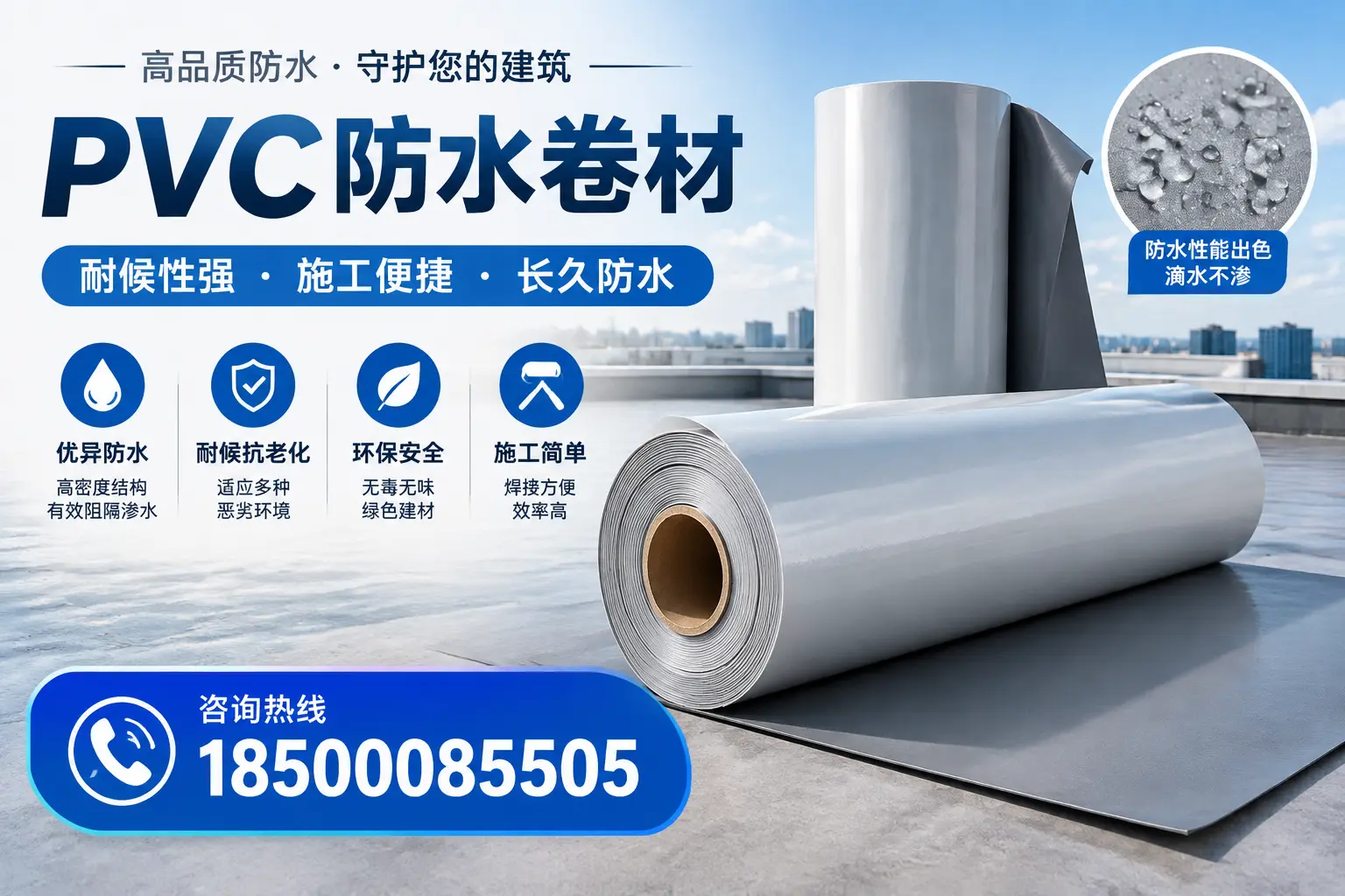 pvc防水卷材在淄博的行业应用前景分析